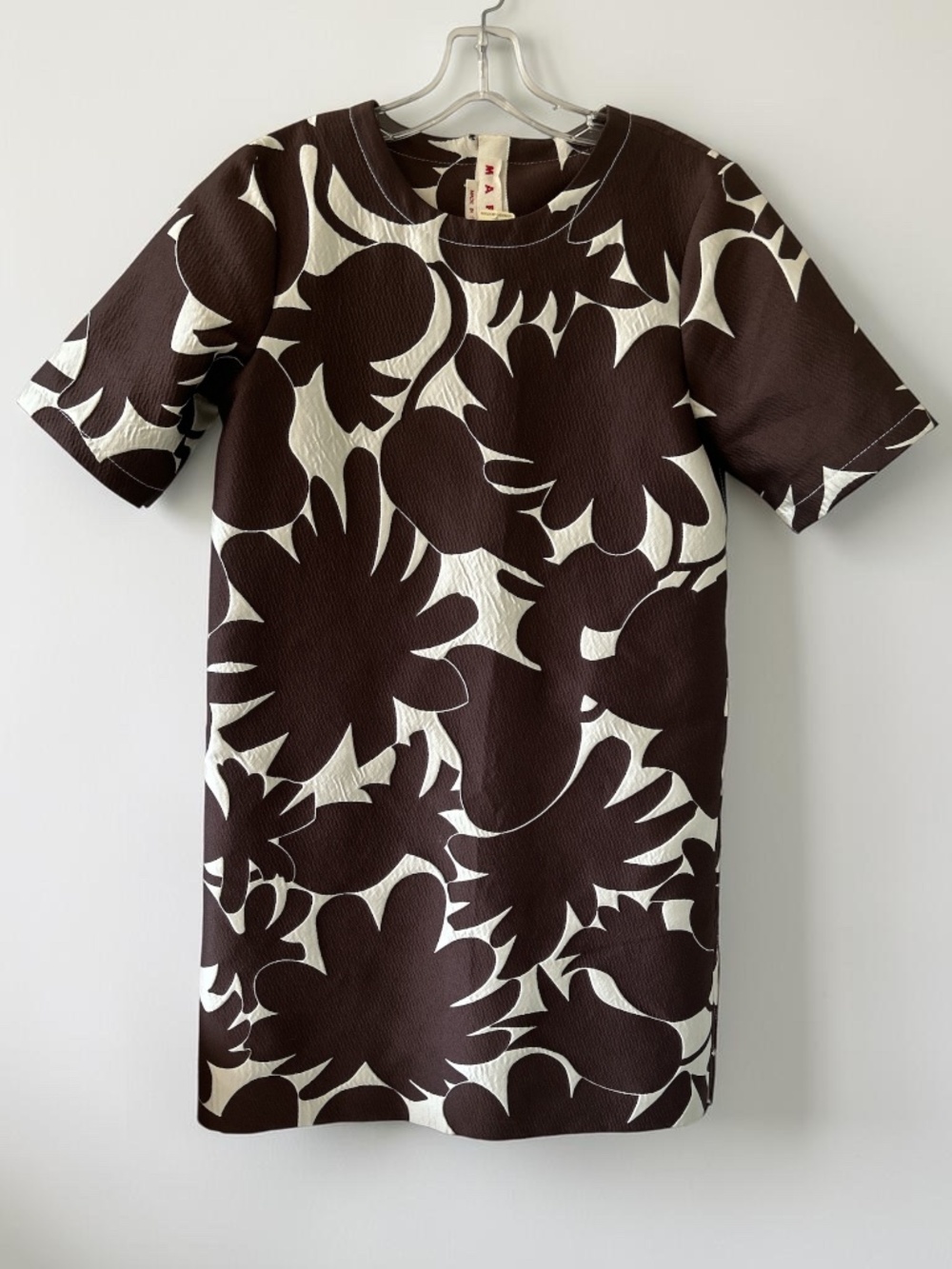 Marni Avery Jacquard Brown Floral Shift